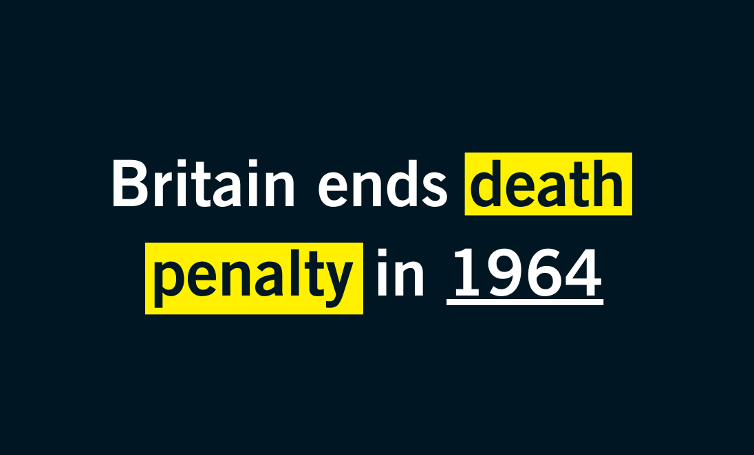 Progress Since The Last British Death Sentence 60 Years Ago